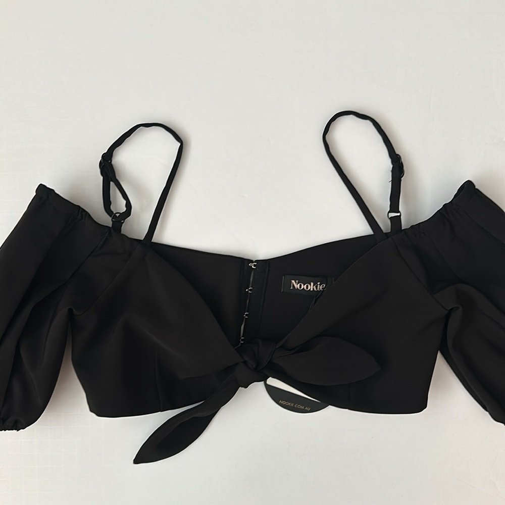 NWT Nookie Black Belle Crop Top